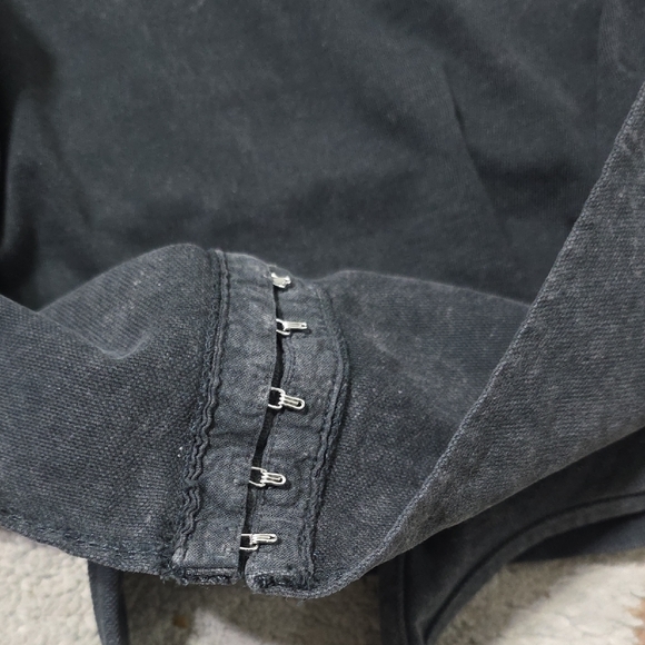 Zara Black Corset Short Sleeve Top - Picture 3 of 5